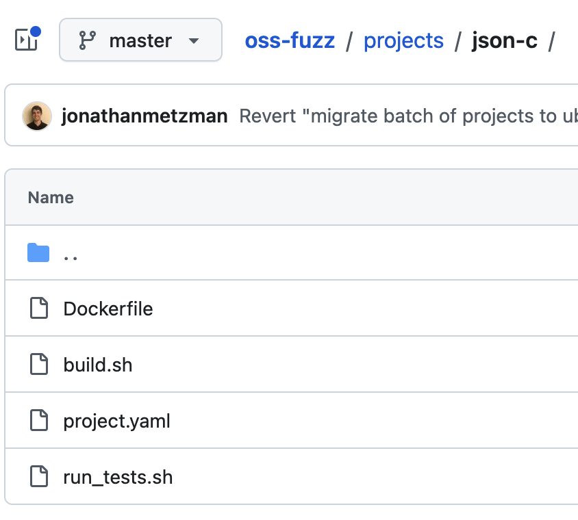 oss-fuzz projects